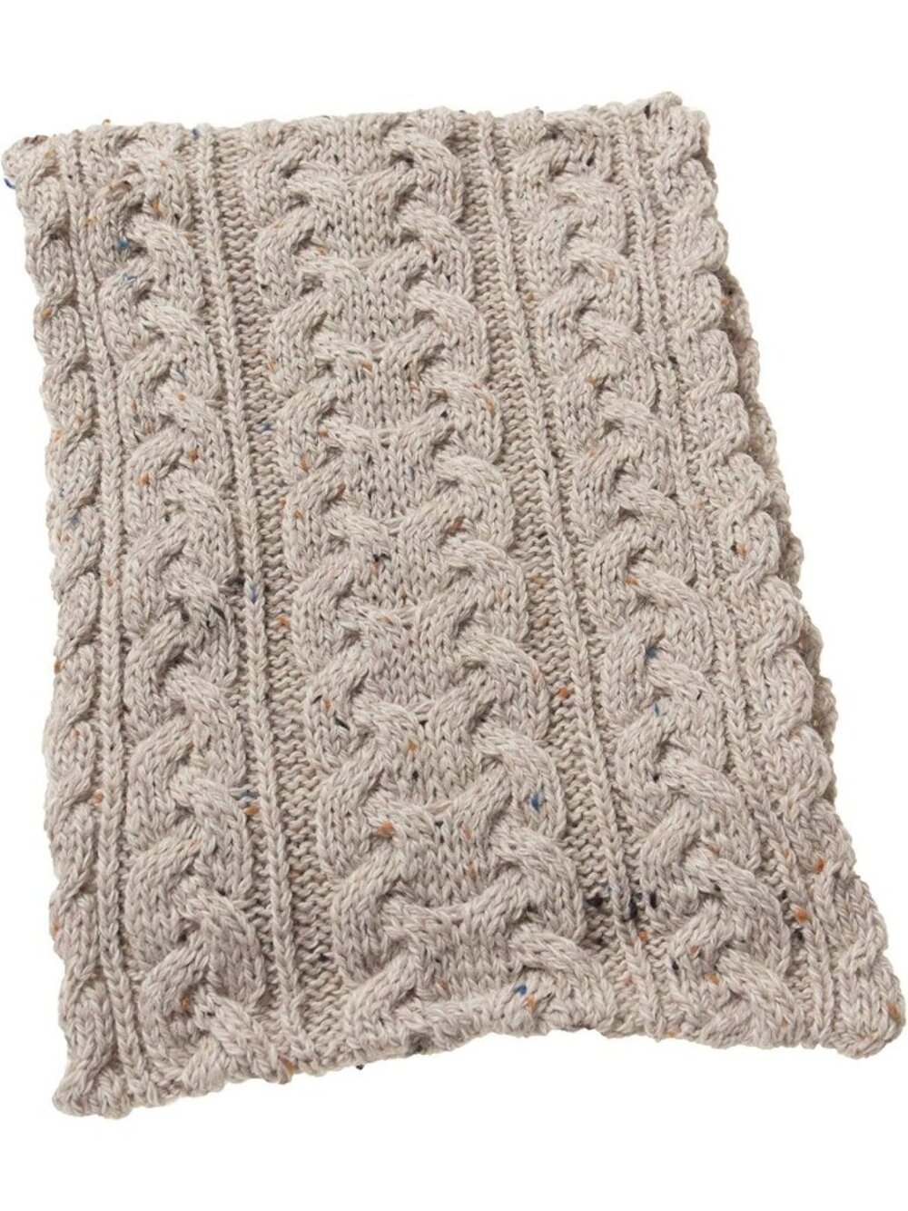 Cozy Heavyweight Irish Cable Knit Scarf for Cold Weather - 100% Merino Wool